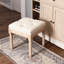 Square Upholstered Rustic Ottoman Bench
