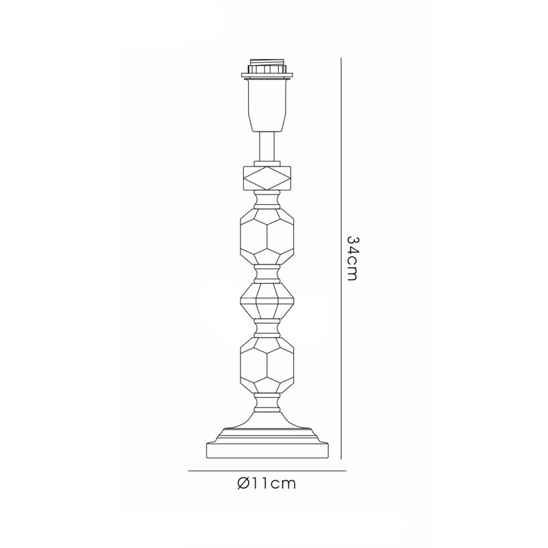Eawood Metal Lamp Base Lamp