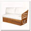Ensemble de canapé modulaire en acajou Royal Acacia, 2 pièces