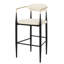 Moderne (de 2) - Cuir brun beige, structure en fer H 42 po (2) P 20,93 po x l 23,35 po x 41,6 po