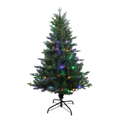 Kurt Adler Pre-Lit Multi-Colored LED Jackson Pine Tree