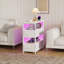 28cm W Metal Bedside Table-616622115