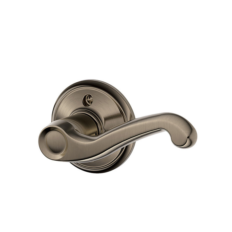 Poignée anti-rotation Flair, Droite, Nickel antique
