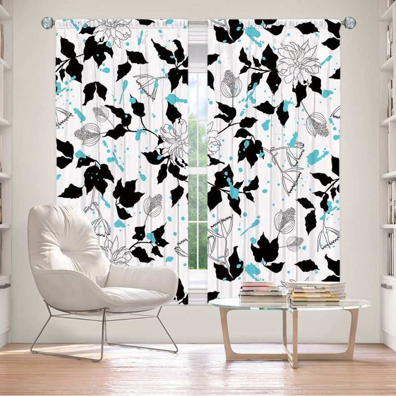 Paire de rideaux obscurcissant en polyester Everley, L 40 po x L 82 po