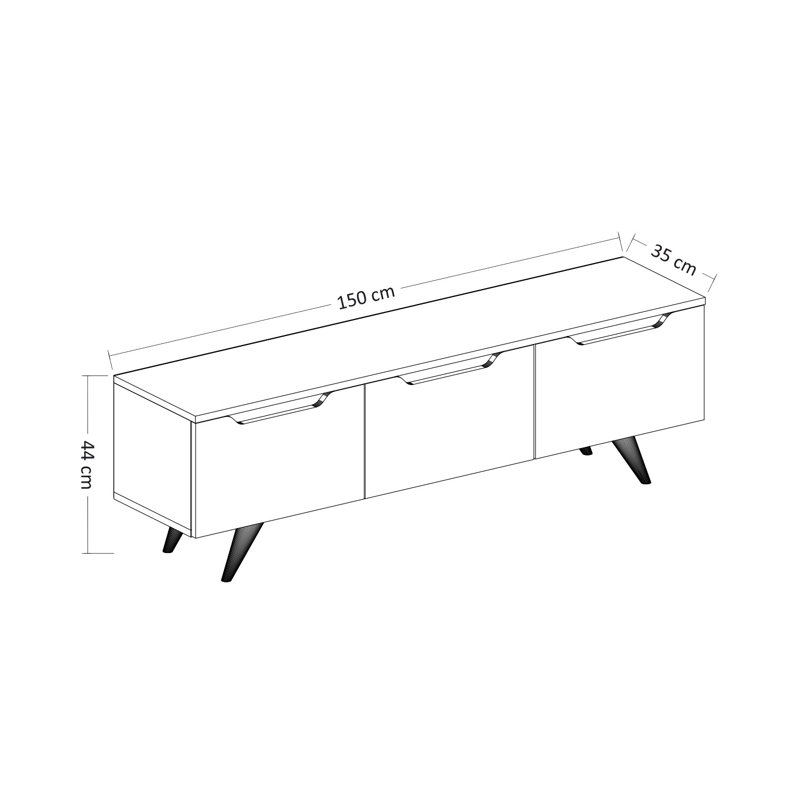 Latimer Unfinished TV Stand for TVs up to 55"