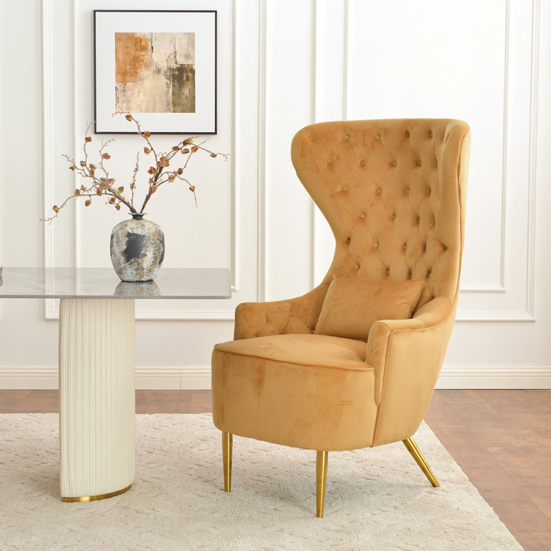 Chaise de salle à manger rembourrée Remerton, 100 % polyester brun clair