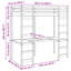  Loft Bed Frame White 90 X 200 Cm Solid Pine Wood-297845139-297845143