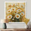 Jaune et blanc, marguerites d'été, fleurs, explosion I - marguerites, art mural-773224416-773224419
