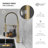 Stylish 20" Single Handle Pull-down Kitchen Faucet With Water Filter In Brushed Gold-112281000