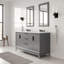 Elizabeth 60" Double Bathroom Vanity Set with Mirror-1498057492-1498057499