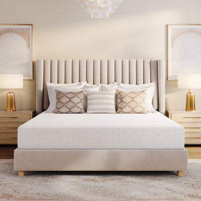 Matelas multi-tailles en mousse viscoélastique gélifiée rafraîchissante au parfum de thé vert