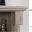Bureau d'ordinateur avec huche, finition brune