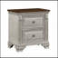 Table de chevet traditionnelle bicolore 1pc