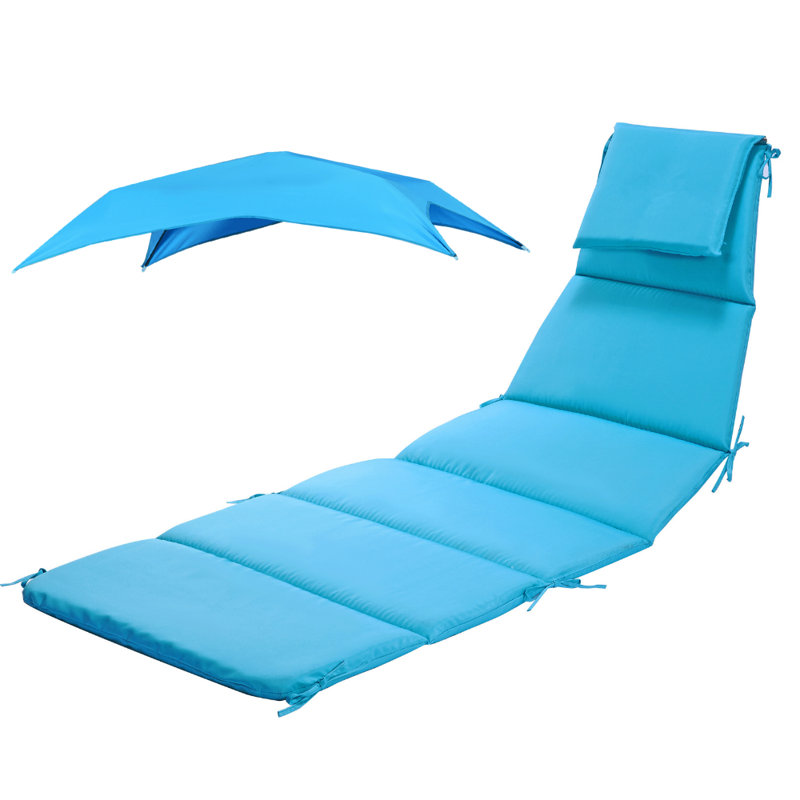 Outdoor 2'' Lounge Chair Seat Cushion, Khakl