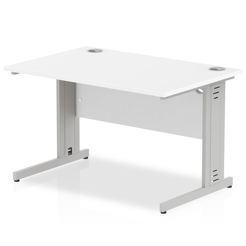 Impulse 120cm W Rectangle Writing Desk, White