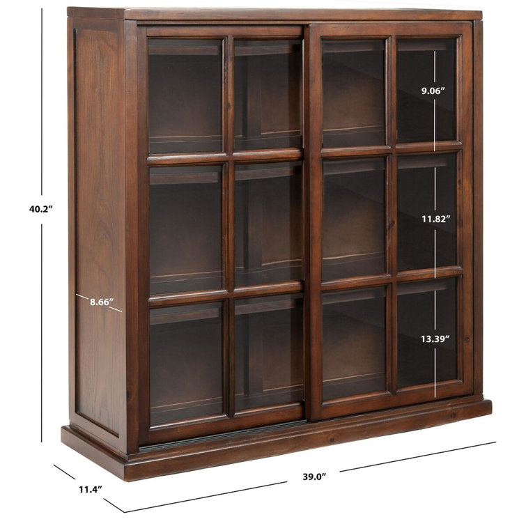 Fayette Corner Bookcase with Storage