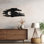 Abstrait abstrait nuage et lune, décoration murale abstraite moderne, décoration murale suspendue