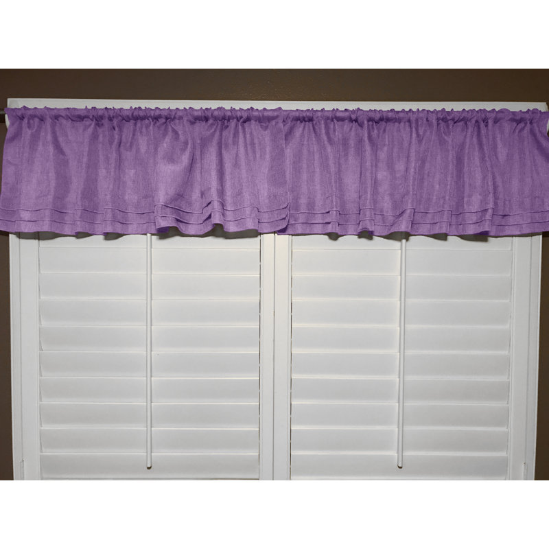 Piaf Tailored Window Valance, Light Purple