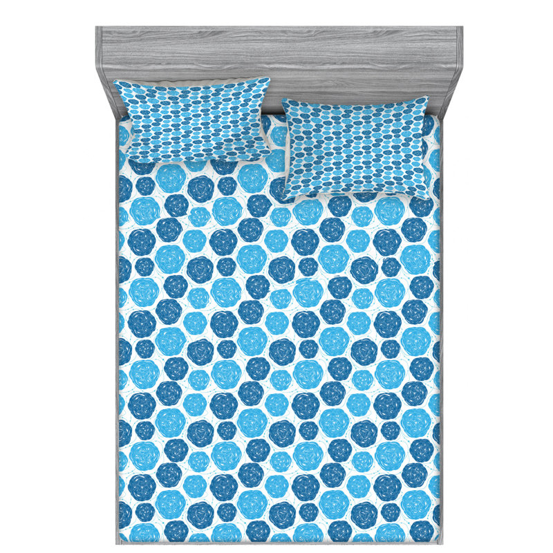 Microfiber Sheet Set, Queen Sheet Set with Fitted Sheet