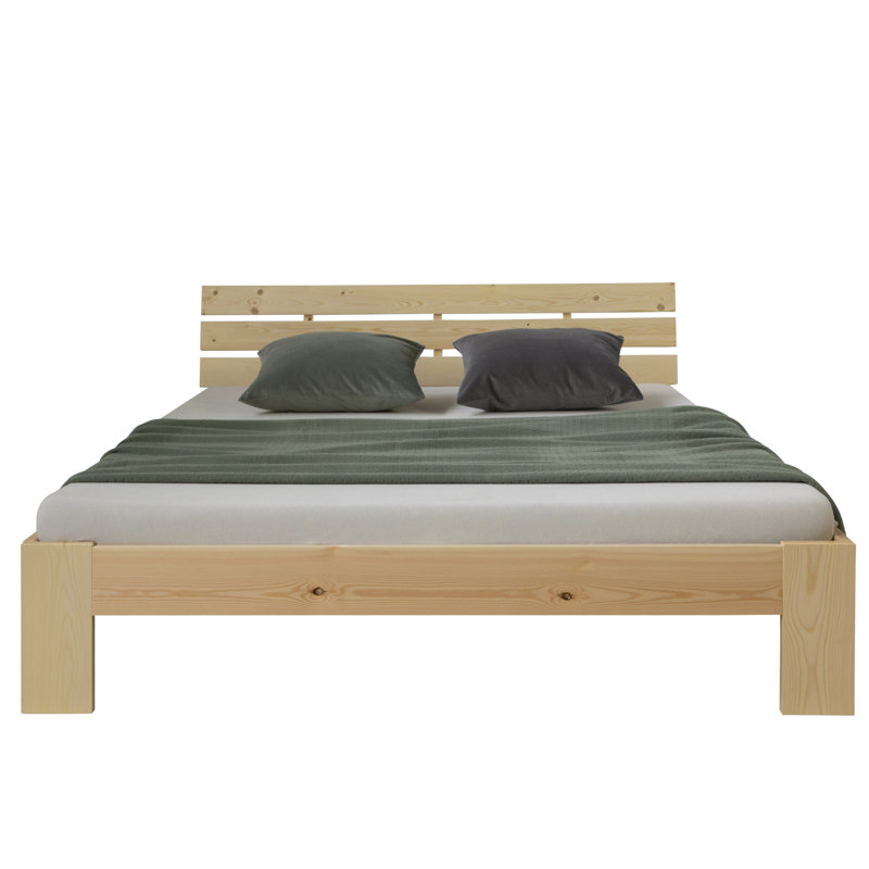 Mirielle Solid Wood Bed, 160 x 200 cm, Natural