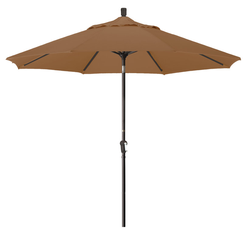 Parasol de marché 9 pi Austan, Sunbrella® teck bruyère