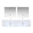 Geneva 84" Wall-Mounted Double Bathroom Vanity Set with Mirror-87285972-112952428