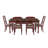 Thornaby Red 6PC Dining Set-918990586-918990587
