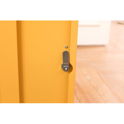 A Multi-Functional Metal Storage Cabinet With A Height Of 27.17 Inches