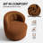 Upholstered Swivel Barrel Chair-2128978629