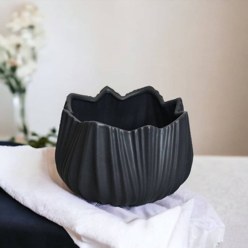Gouldner Ceramic Table Vase, Black