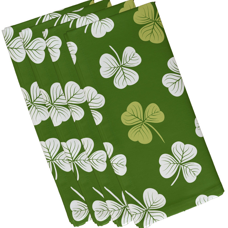 Ensemble de serviettes de table 22 po Clairemarie, Vert foncé
