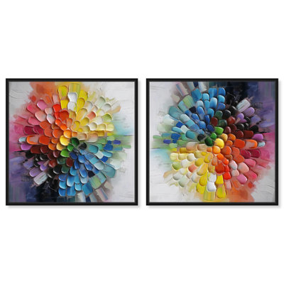 Ensemble de toiles colorées Elysian par Art Remedy