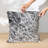 Salt and Pepper Cowhide Throw Pillow