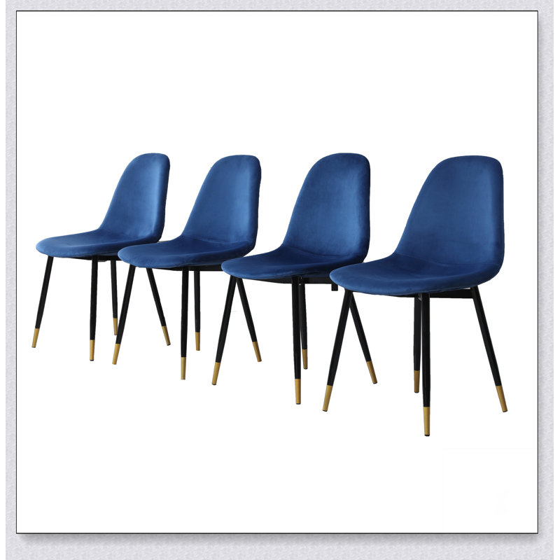 Chaises de salle à manger Lassan, Bleu