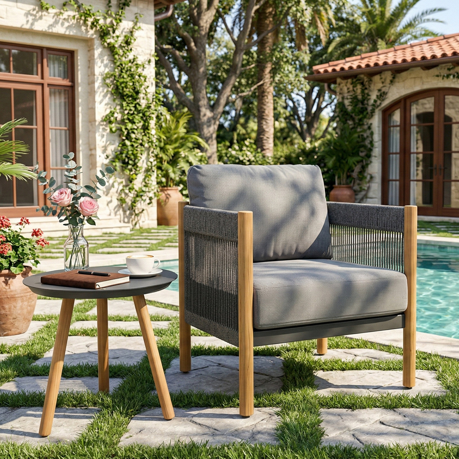 Palina 22" Patio Side Table