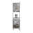 Antares Kitchen Pantry Cabinet With Two Doors, Open Middle Shelf And Upper Storage, White