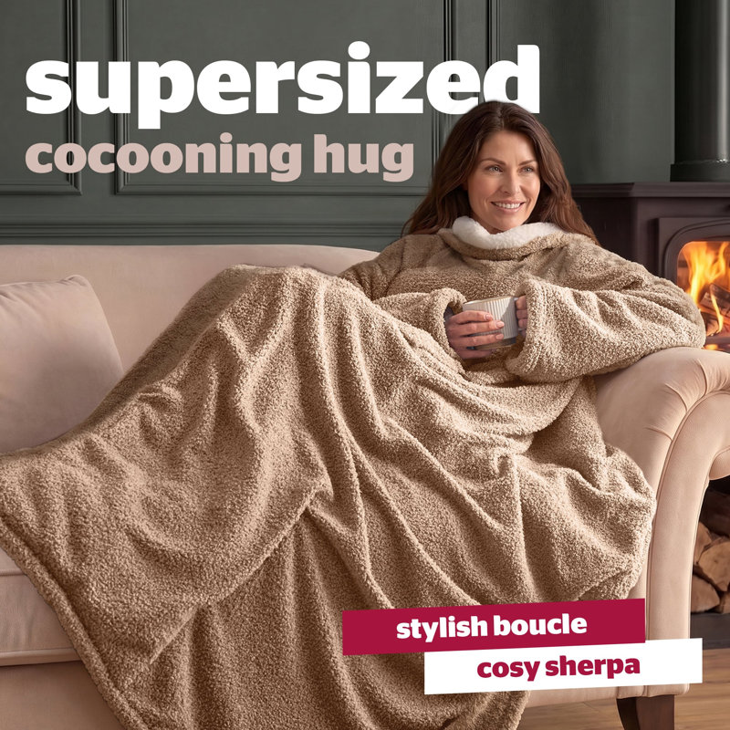 Silentnight Snugsie Usb Heated Wearable Blanket, Natural