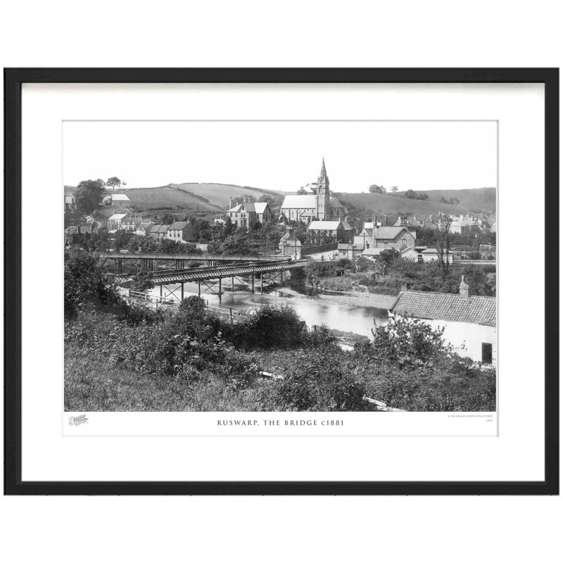 Ruswarp, The Bridge C1881 by Francis Frith - Single Picture Frame Print, 60cm H x 80cm W x 2.3cm D