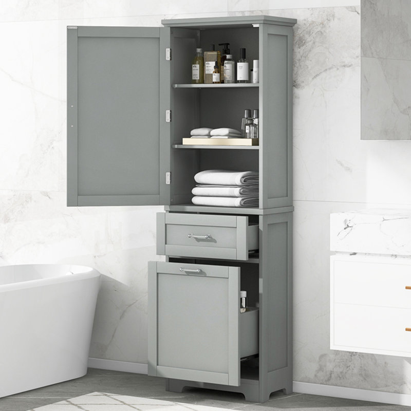 Medra Bathroom Cabinet, Gray