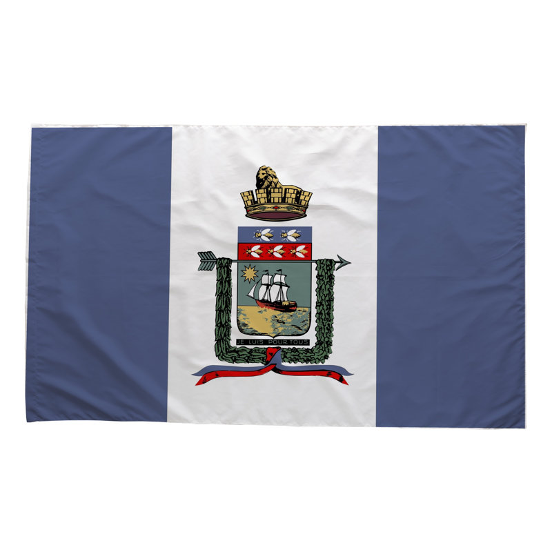 Drapeau de la ville de Port-au-Prince — Drapeau extérieur
