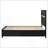 Black Twin Storage Panel Bed