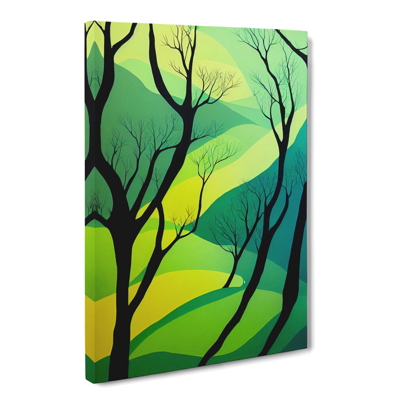 CAN-V0523-1006X Forest Mural - Wrapped Canvas Print, 76cm H x 50cm W x 3cm D