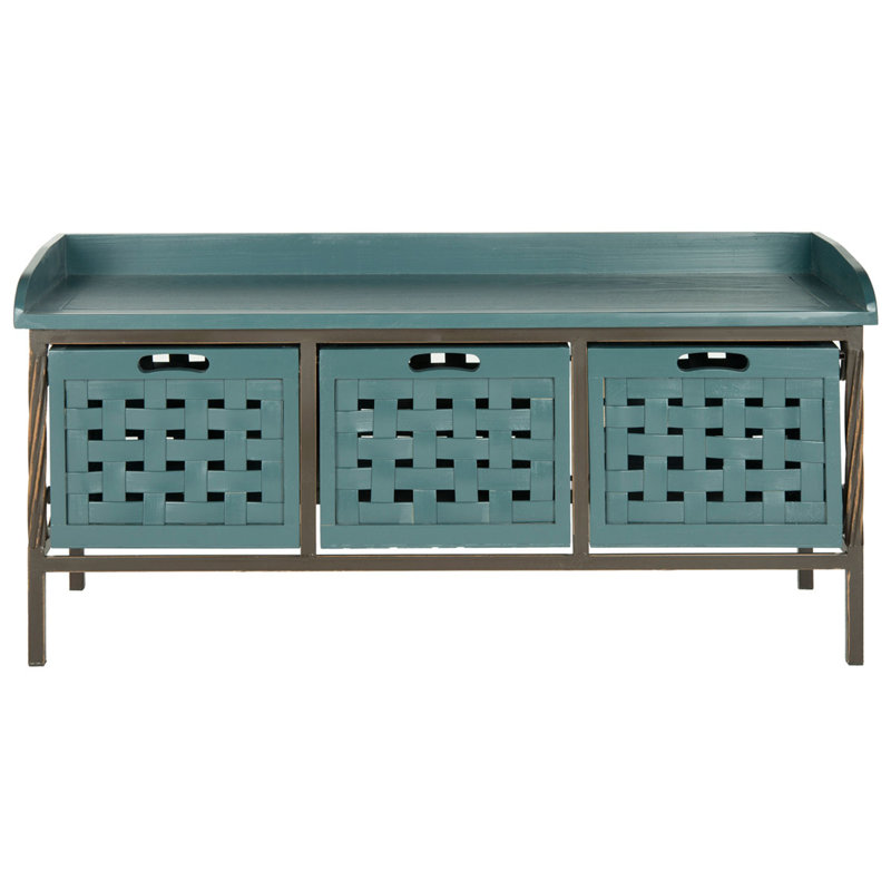 Hochstetler Storage Bench, Teal