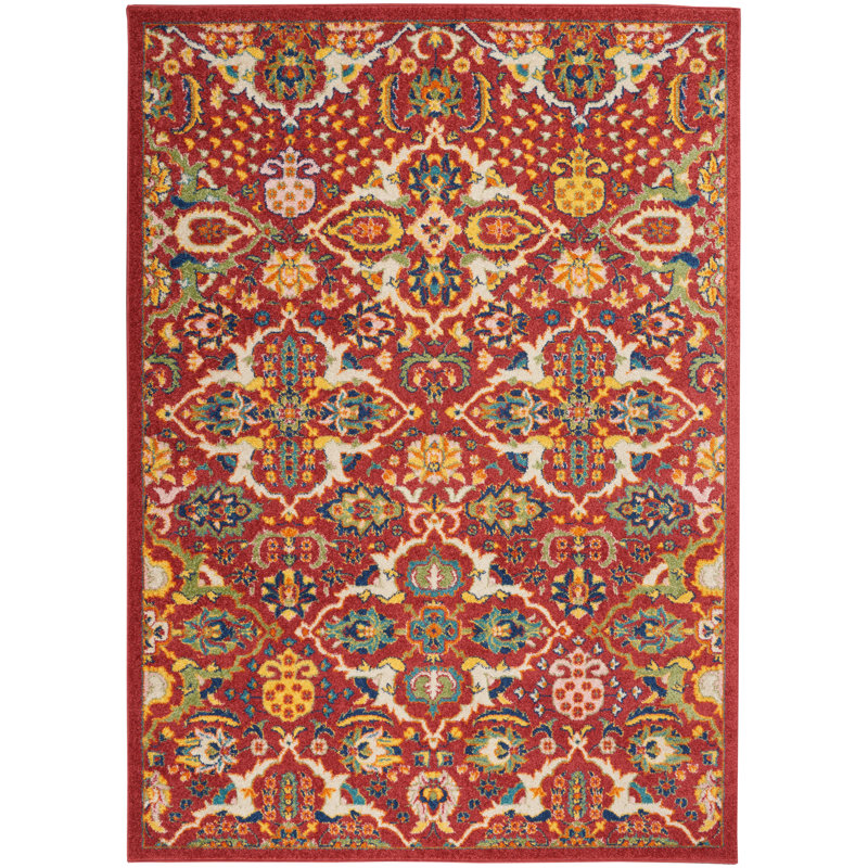 Whitehurst Floral Indoor Rug, Rectangle 2' x 3'