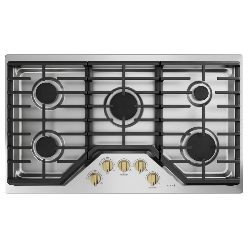Cooktop Knob, Brushed Brass