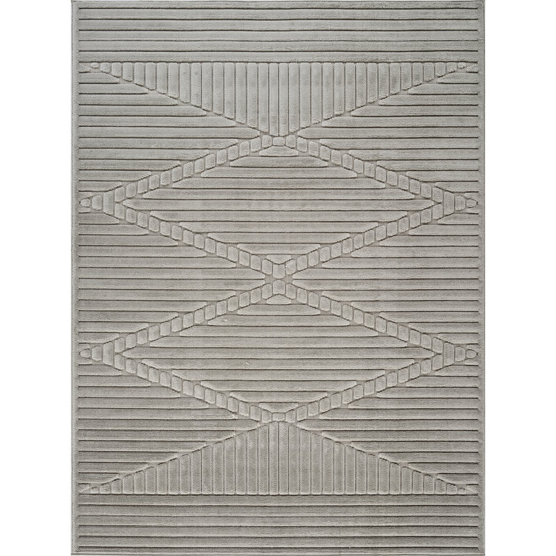 Sumya Modern Indoor/Outdoor Rug, Rectangle 10' x 14'2"