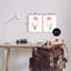 Ensemble de 2 plaques murales Vivid Pink Budding Bloom, design par Kristen Brockmon