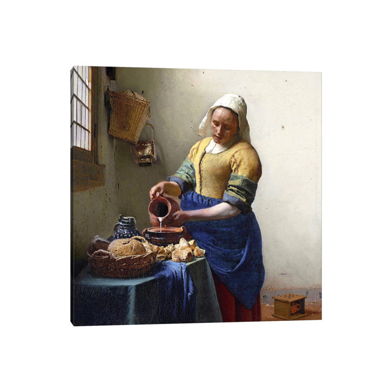 The Milkmaid- Gallery-Wrapped Canvas Giclée, 18" H x 18" W