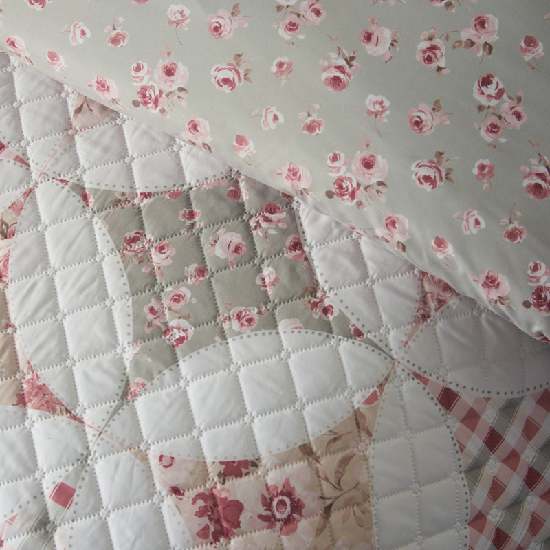 Pinsonic Patchwork Reversible Duvet Cover Set, Double