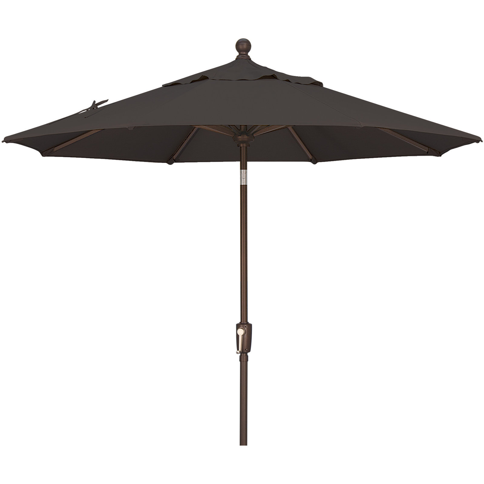 Launceston Market Umbrella, Black Solefin, Bronze, 96" H x 90" W x 90" D